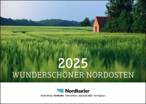 Wandkalender für 2025 - Wunderschöner Nordosten